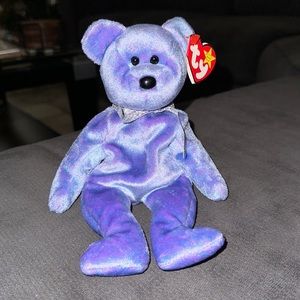 Purple Beanie Bear